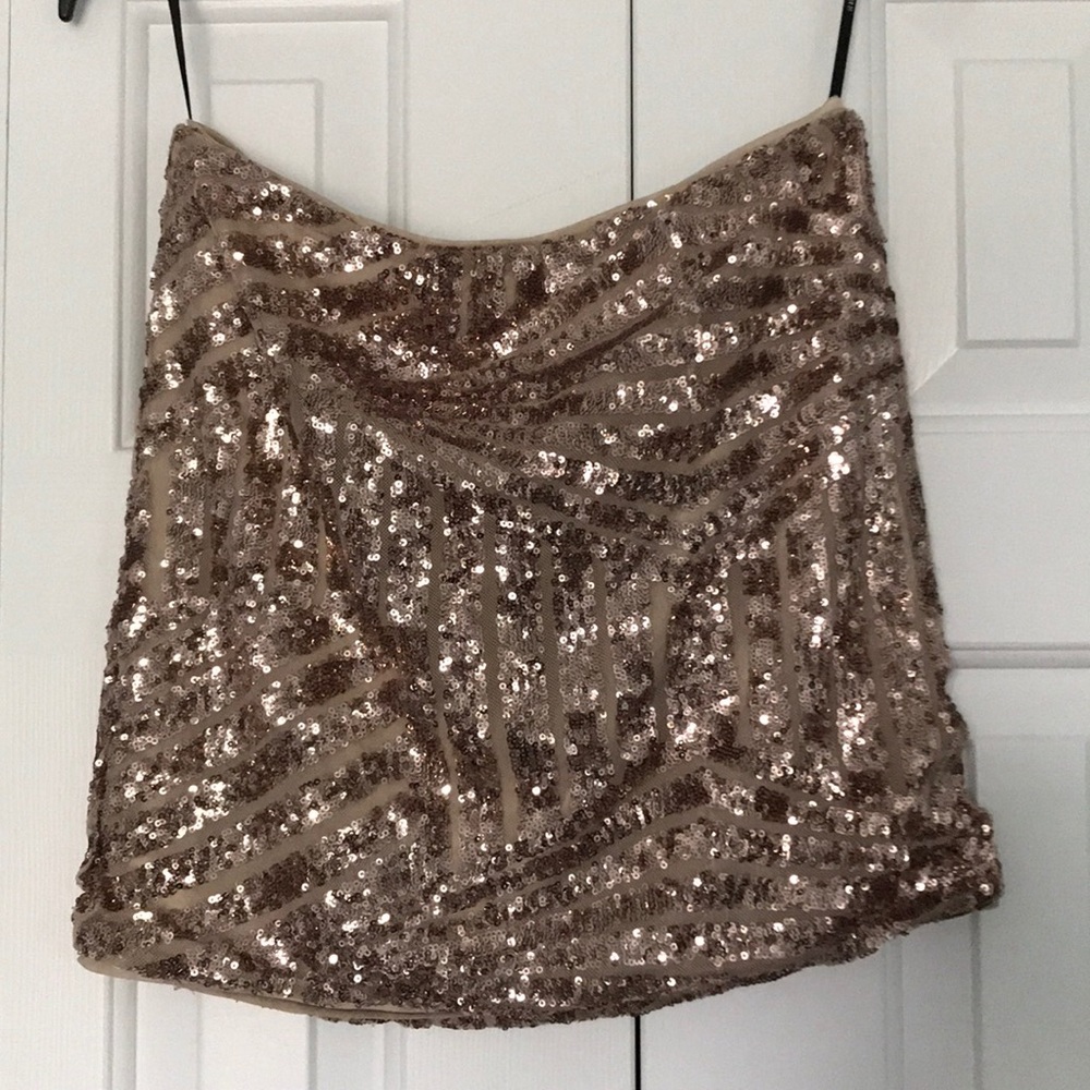 Sparkly mini skirt